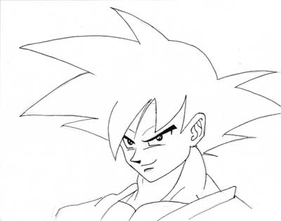 goku ssj2 para colorear